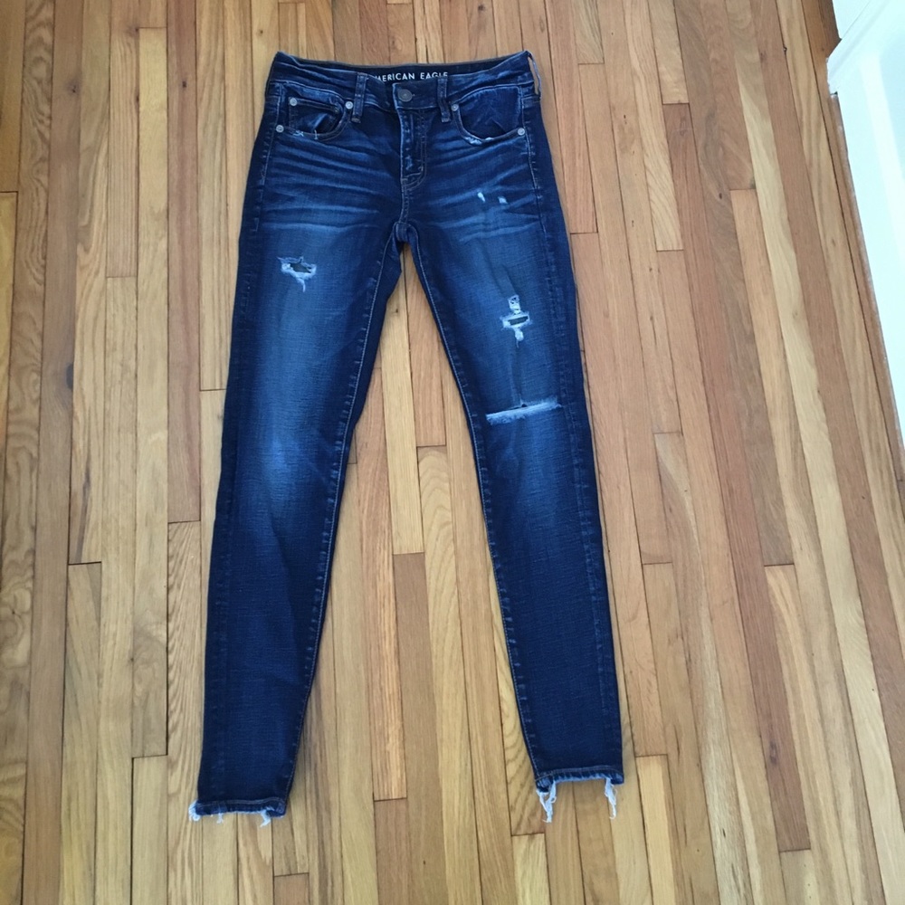 Distressed American Eagle Jeans